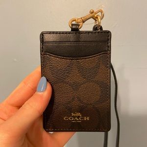 COACH ID Lanyard in Signature Canvas